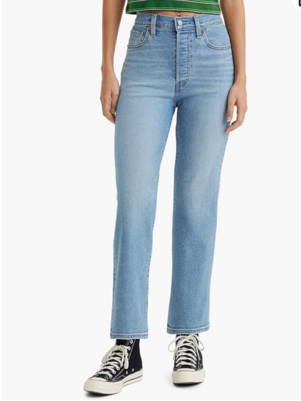 Levi's Light Wash Ribcage Ankle Denim Size 30